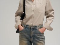 Свободная рубашка из вельвета