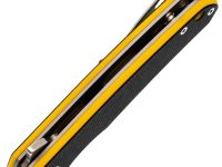 Складной нож Снайпер Техно малый, сталь VG-10, рукоять G10 черно-желтый