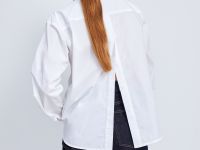 Рубашка из хлопка с отложным воротником