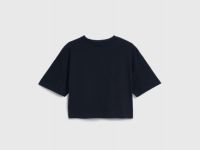 Свободная футболка для девочек, Черный