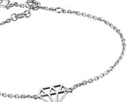 Браслет из серебра с бриллиантом э0601бр07172100