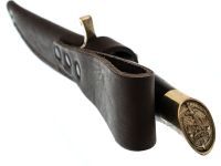 Финка НКВД, кованая 95х18, граб