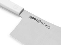 Нож-топорик кухонный для мяса Samura "HARAKIRI" (SHR-0040W) 180 мм, сталь AUS-8, рукоять ABS пластик, белый