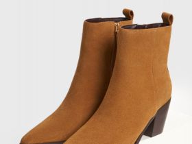 Казаки из натуральной замши, Бежевый