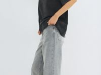 Джинсы со средней посадкой, Бежевый