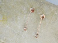 Пусеты из красного золота с бриллиантами э0201пс07183100