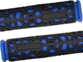 Грипсы ACME H106 прямые без замка (черный / синий 130 мм)