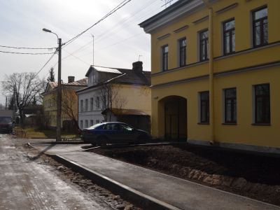 Участок Шлиссельбургского тракта с лицевой фоновой застройкой