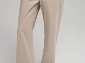 Брюки прямого кроя из твила
