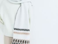 Шарф для девочек, Белый