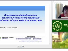 Программа индивидуального психологического сопровождения ребенка с общим недоразвитием речи