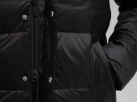 Пуховое полупальто с воротником-стойкой