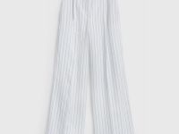 Широкие брюки со льном, Бежевый