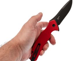Складной нож Mr.Blade Hellcat blackwash сталь VG-10, рукоять Red G10