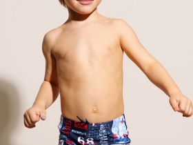 Плавки-шорты трикотажные для мальчиков, короткие