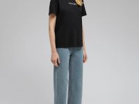 Футболка из мерсеризованного хлопка с принтом