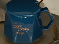 Кружка Happy day, синяя