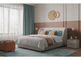 Кровать Юна 160 Букле Бежевый