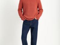 Джемпер с рукавом реглан и округлой горловиной