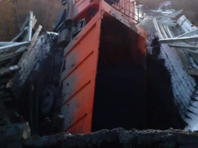 Мостовой переход через реку Тэктэнэ разрушился из-за превышения грузоподъёмности