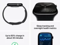 Смарт-часы Apple Watch Series 10 46mm Jet Black Aluminum Case with Black Sport Band (M/L)