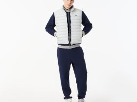 Мужской стёганный жилет Lacoste с высоким воротом