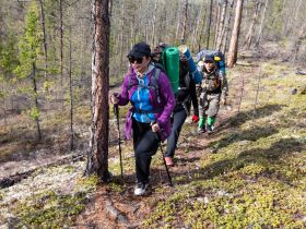 Водопады и ледяные пещеры скал Еланка Куччугуй Кэтэмэ - скалы Еланки - п. Еланка
