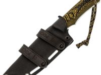 Нож Pocket Wolf Универсал конвекс, сталь AUS10Co, рукоять G10, желтый