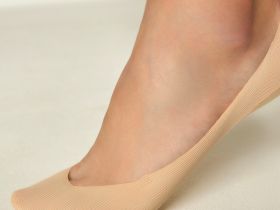 Следки Socks, бежевые/черные