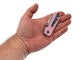 Складной нож Civivi Baby Banter, сталь Nitro-V, рукоять G10, розовый