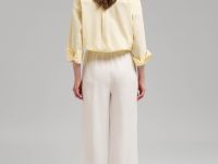 Брюки-палаццо изо льна и вискозы