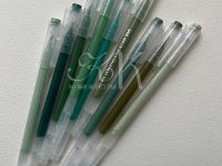 Набор ручек гелевых Languo, 0,6 мм, 9 цветов, зеленые цвета