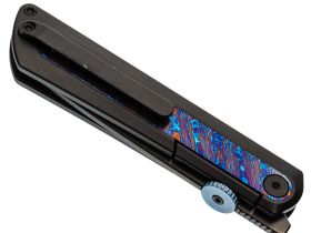 Складной нож Kizer Quoll, сталь S45VN, рукоять Titanium&Titanium Damascus