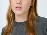 Футболка со стразами для девочек, Серый