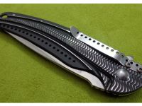 Складной нож CRKT Ripple Charcoal Combo, сталь Acuto 440, рукоять нержавеющая сталь 420J2