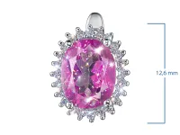 Серьги из белого золота с топазами э4771сг05210412