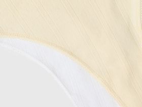 Трусы-танга из трикотажа пуантель с принтом, 2 шт., Желтый