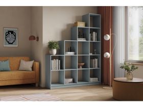 Стеллаж Бруно 2-162x210 Серо-зеленый
