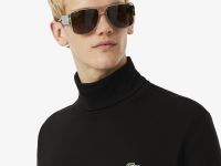 Мужской лонгслив Lacoste с высоким воротом из органического хлопка