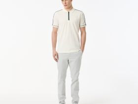 Мужское поло Lacoste из смеси эластичного органического хлопка