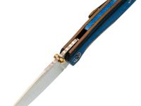 Складной нож Assassin knives Mini Rex, сталь M398, рукоять титан/микарта