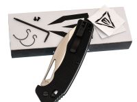 Складной нож Obertech ns-01 Drop point satin, сталь VG-10, рукоять G10, черный