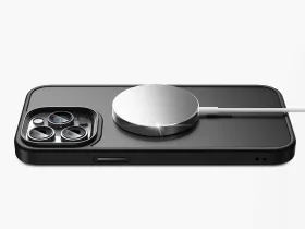 Чехол-накладка Mosbros Mag Comfortable для Apple iPhone 15 Pro пластиковый прозрачно-черный (черная рамка)