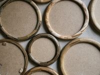 Рамка круглая KK/home, ручная работа, d10, дуб