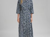 Платье-рубашка длины миди