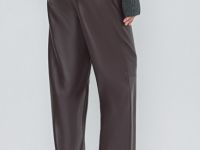 Брюки из искусственной кожи, Фиолетовый