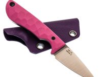 Фиксированный нож Exodus EDC Карма #4, сталь VG-10, рукоять G10, розовый