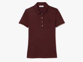 Женское поло Lacoste приталенного кроя из эластичного хлопка