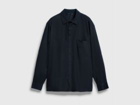 Рубашка из поплина, Черный