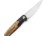 Складной нож Bestech Ascot, сталь 14C28N, рукоять карбон/G10/древесина